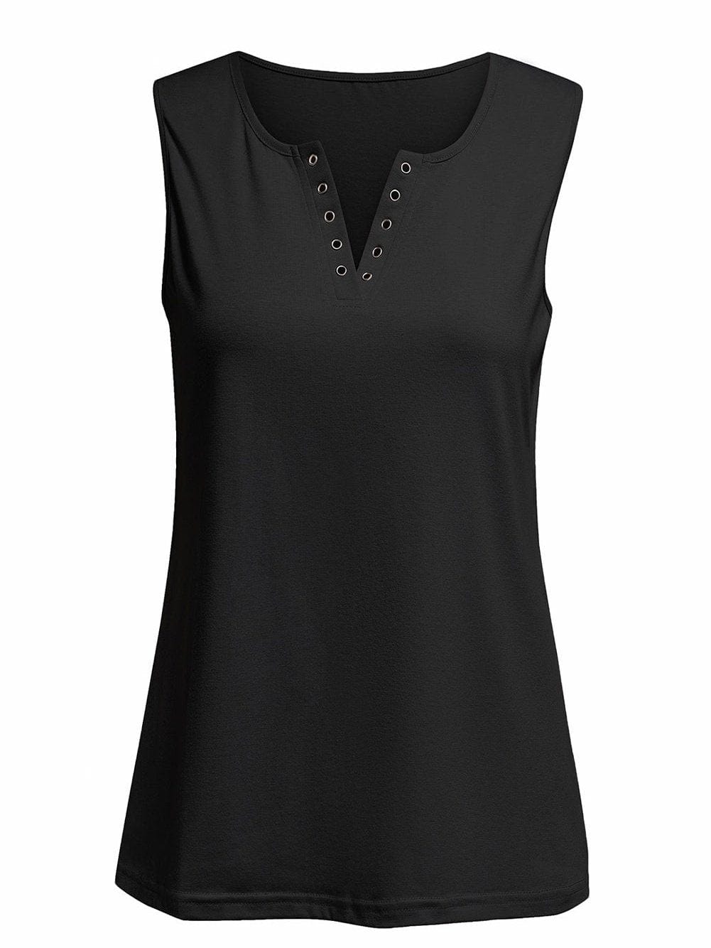 Cross Lace-up Skull Tank Top