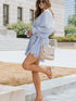 Button-Front Pleated Romper