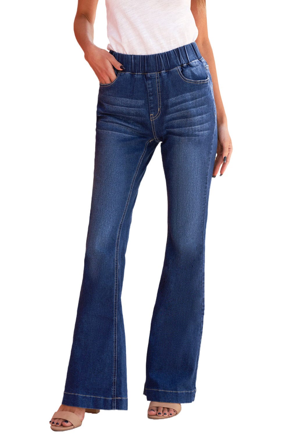 Bootcut Jeans with Center Seam