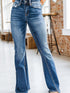 Bootcut Jeans with Center Seam