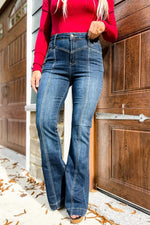 Bootcut Jeans with Center Seam