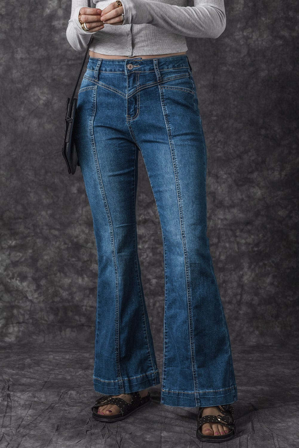 Embellished Flare Jeans