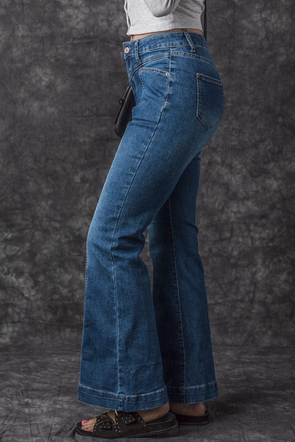 Bootcut Jeans with Center Seam