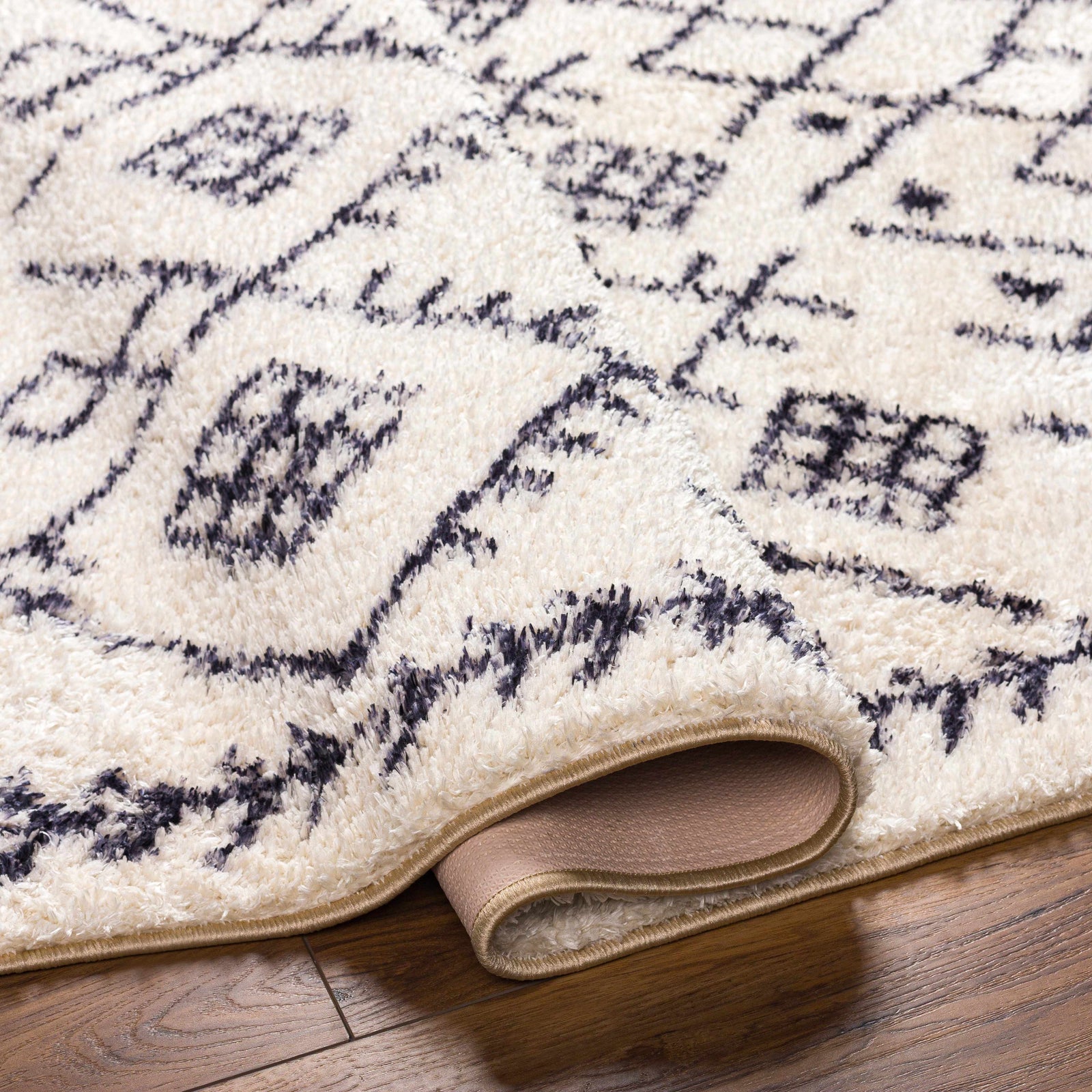 Alfombra lavable color beige Elyes