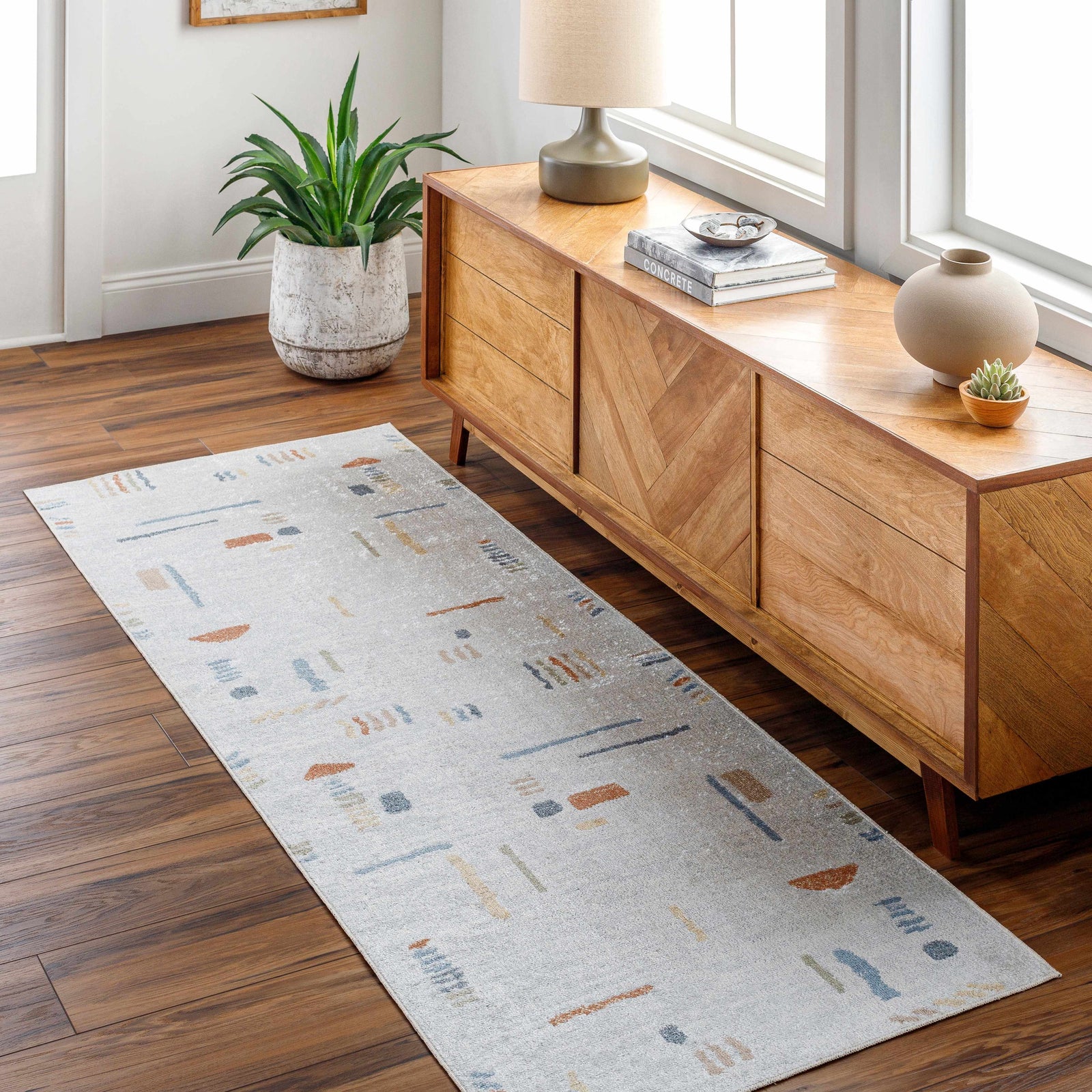 Alfombra lavable moderna Arnon