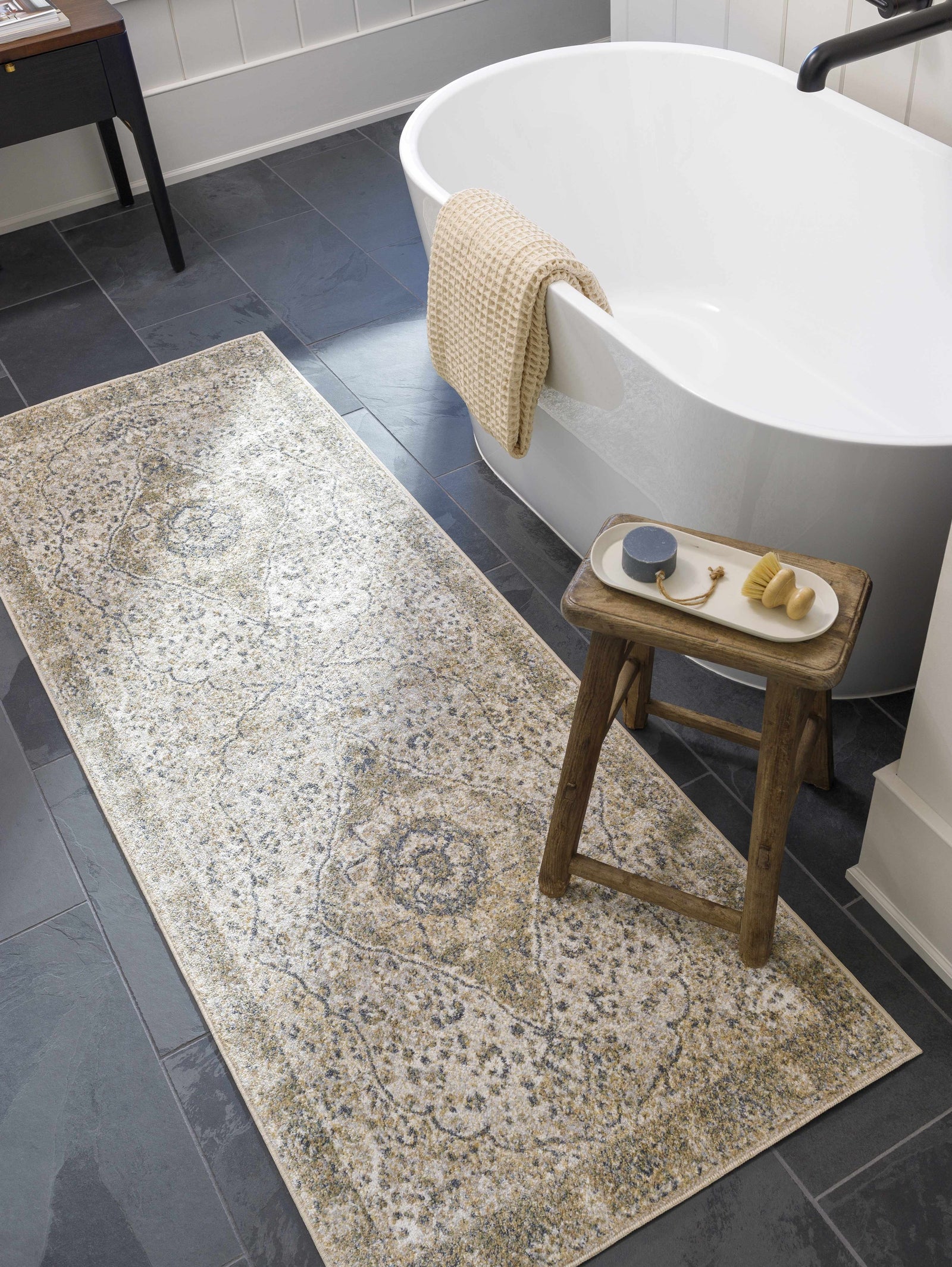 Alfombra lavable de pelo plano Cara