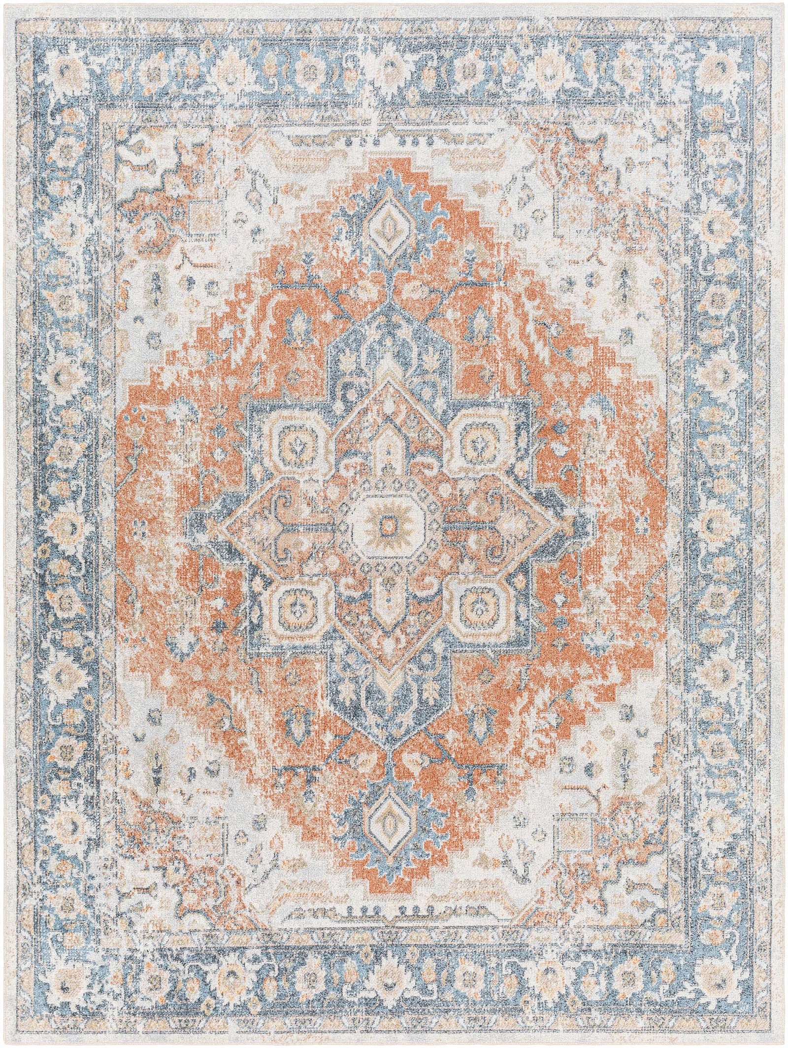 Alfombra lavable Ezri Rust