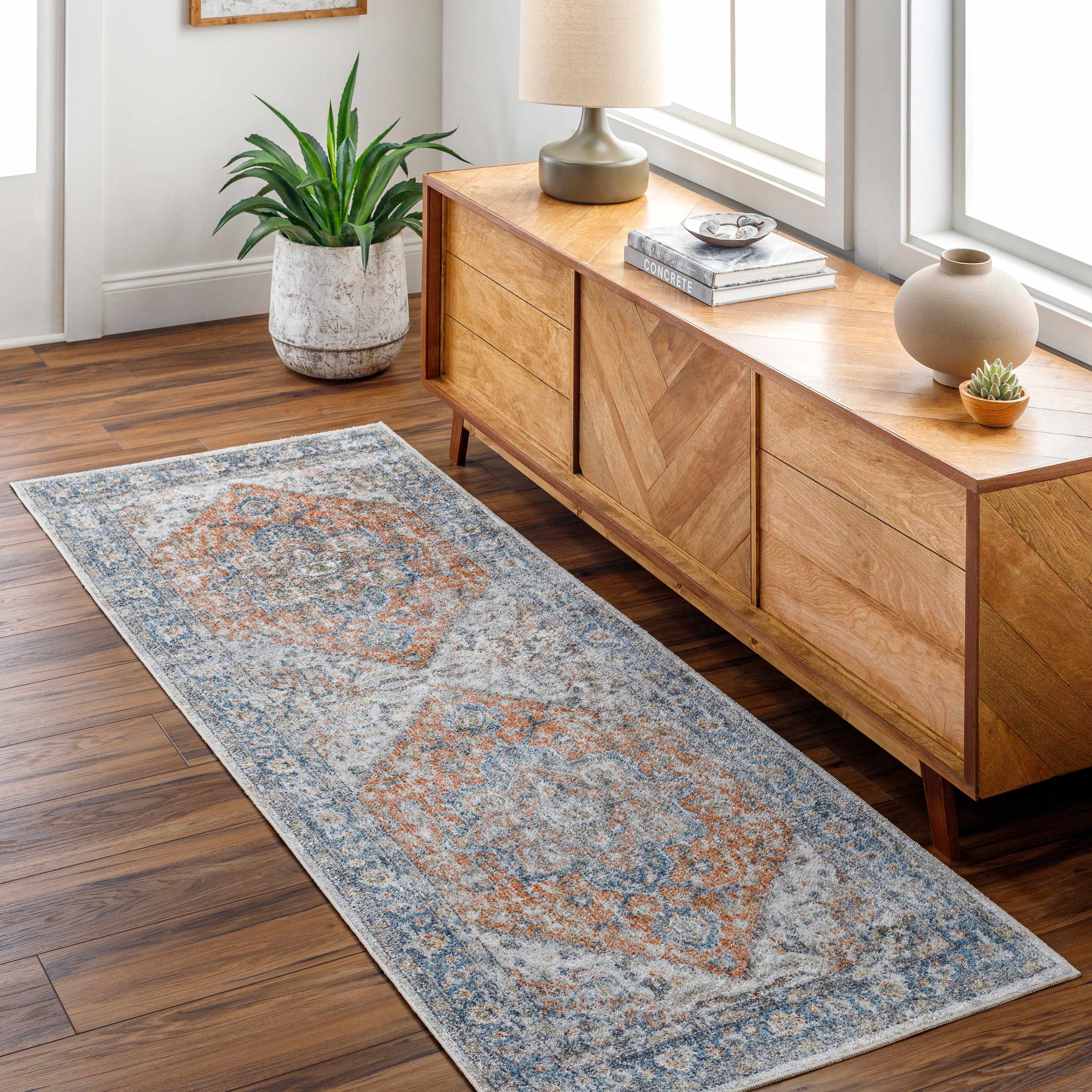 Alfombra lavable Ezri Rust