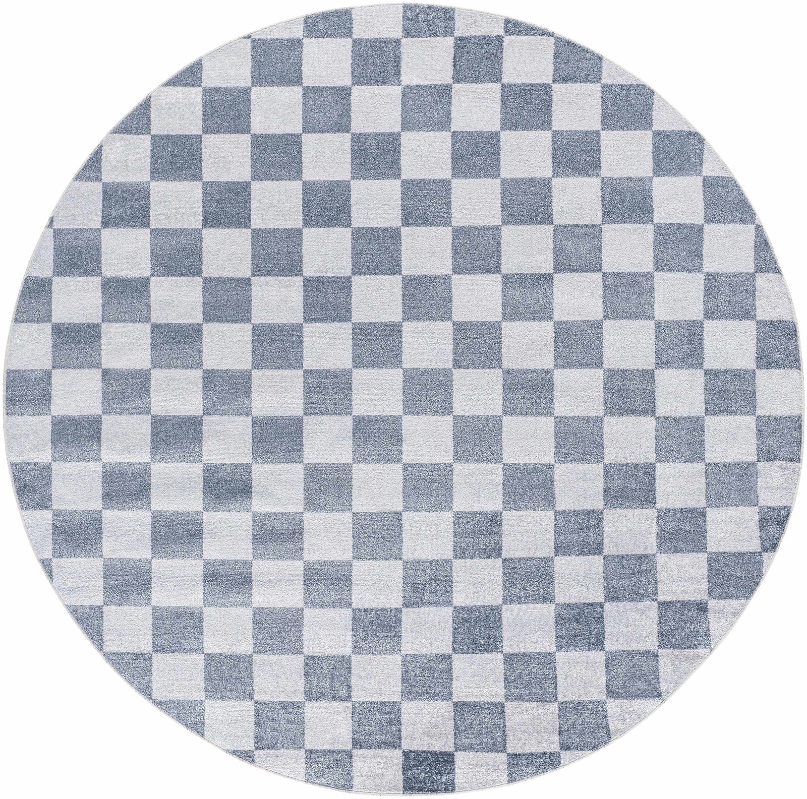 Alfombra lavable a cuadros gris Alie