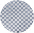 Alfombra lavable a cuadros gris Alie