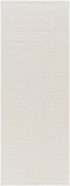 Alfombra lavable de color crema Bahar