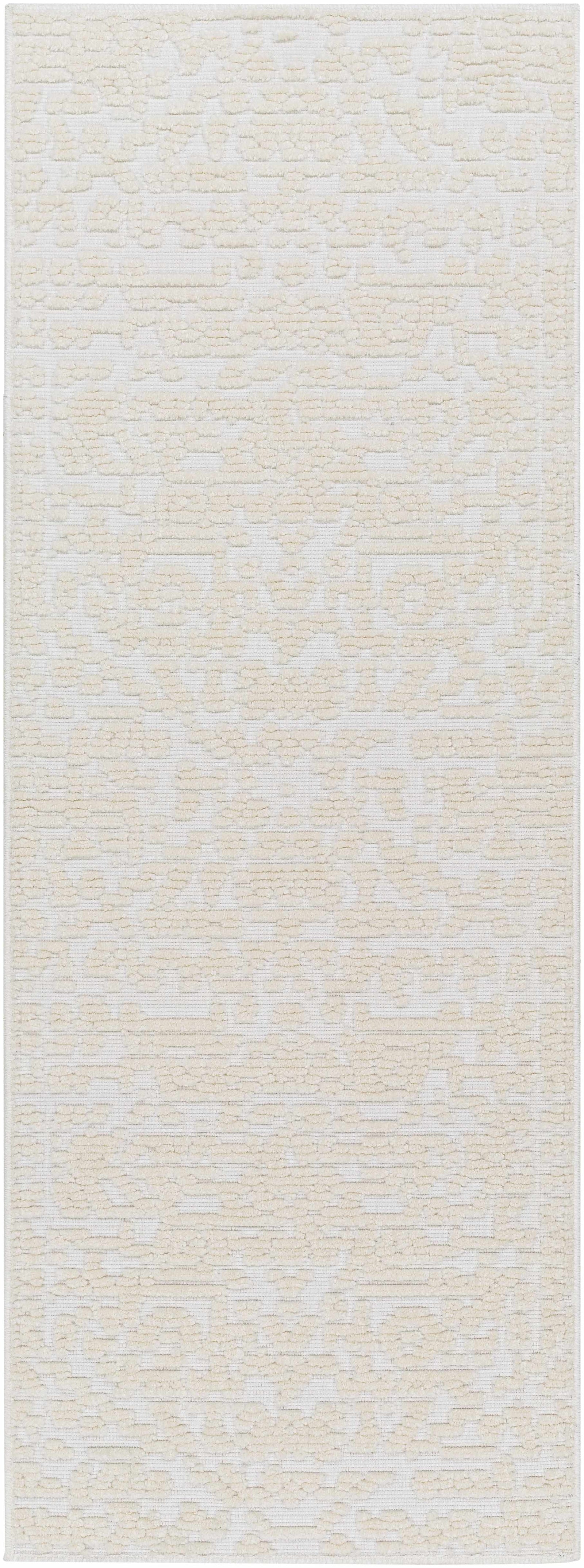 Alfombra lavable color crema Beren