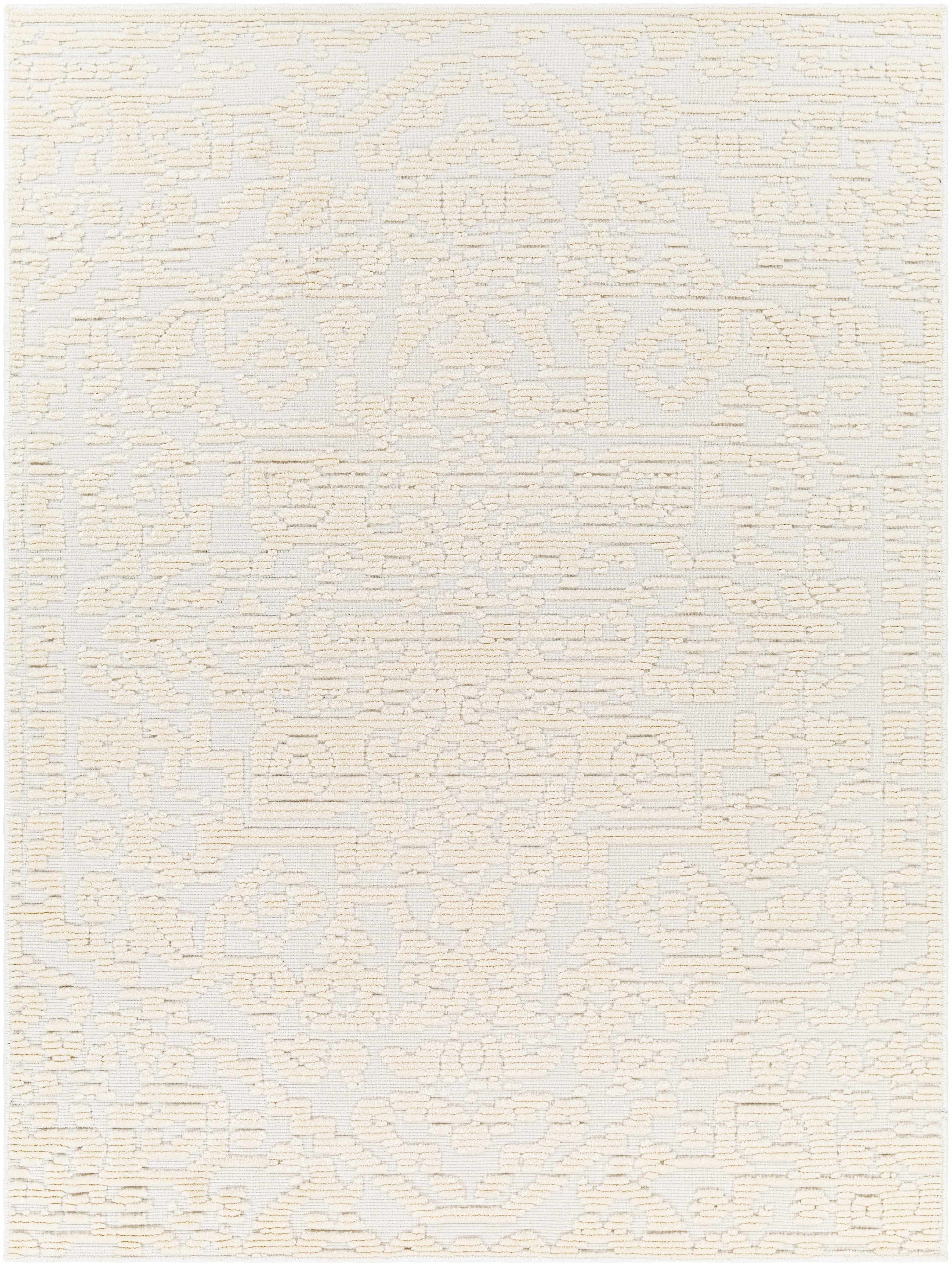 Alfombra lavable color crema Beren