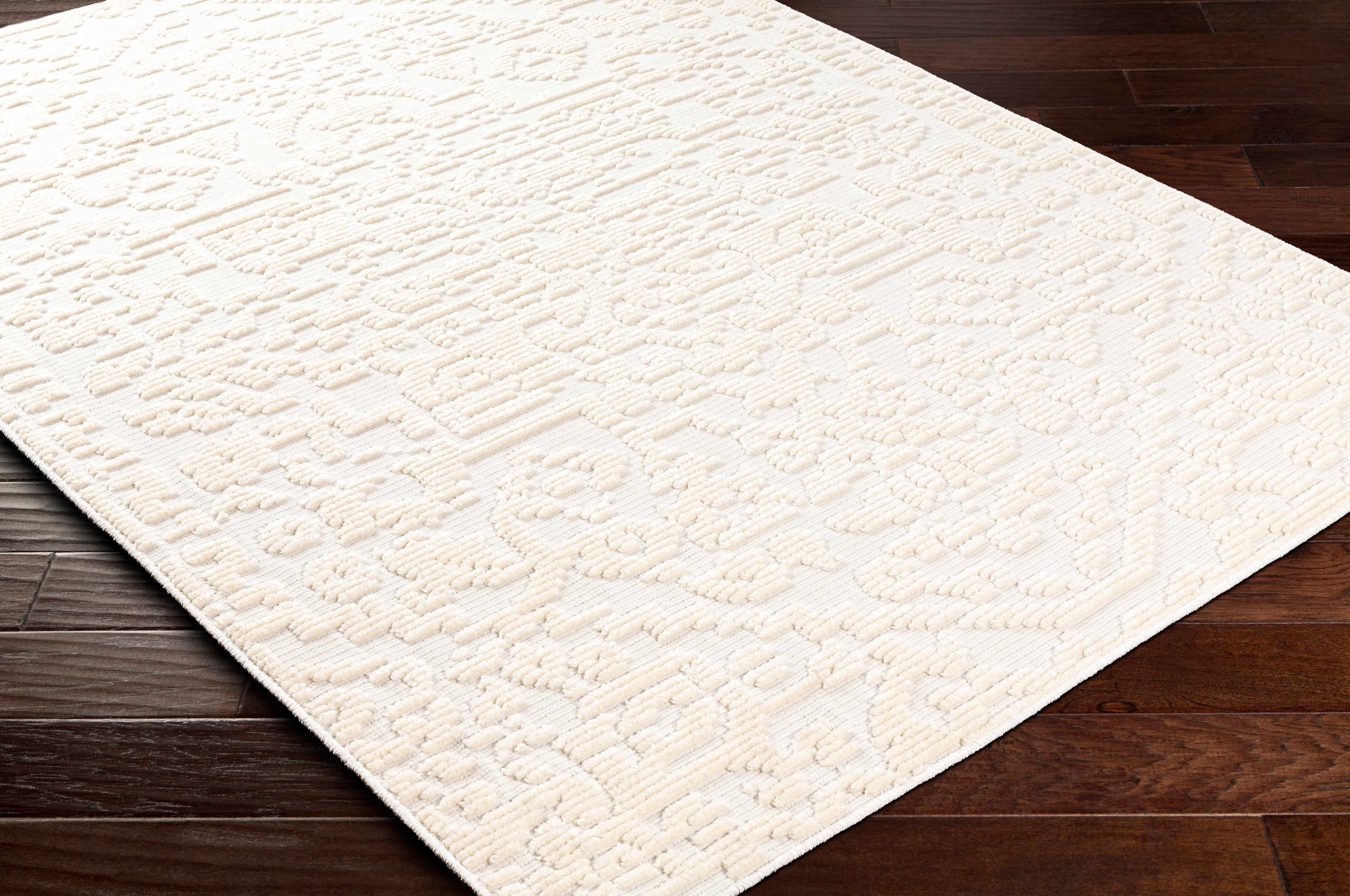 Alfombra lavable color crema Beren