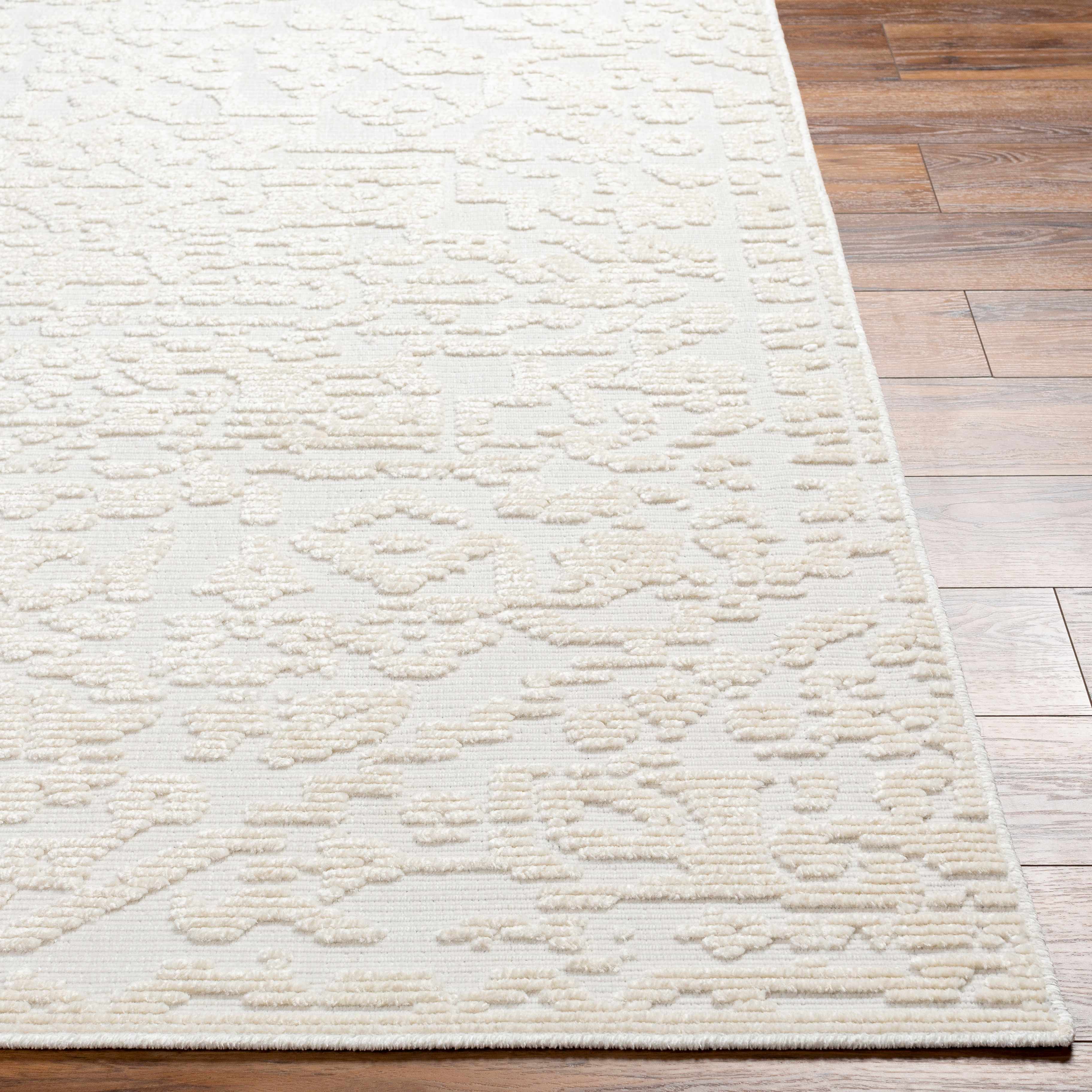 Alfombra lavable color crema Beren