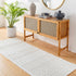 Alfombra lavable de color blanco Drago