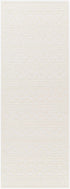 Fadey White Textured Washable Rug
