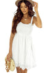 White Eyelet Casual Dress