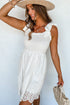 Boho White Eyelet Dress