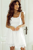 White Eyelet Casual Dress