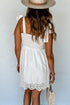White Eyelet Casual Dress