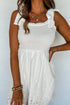 White Eyelet Casual Dress