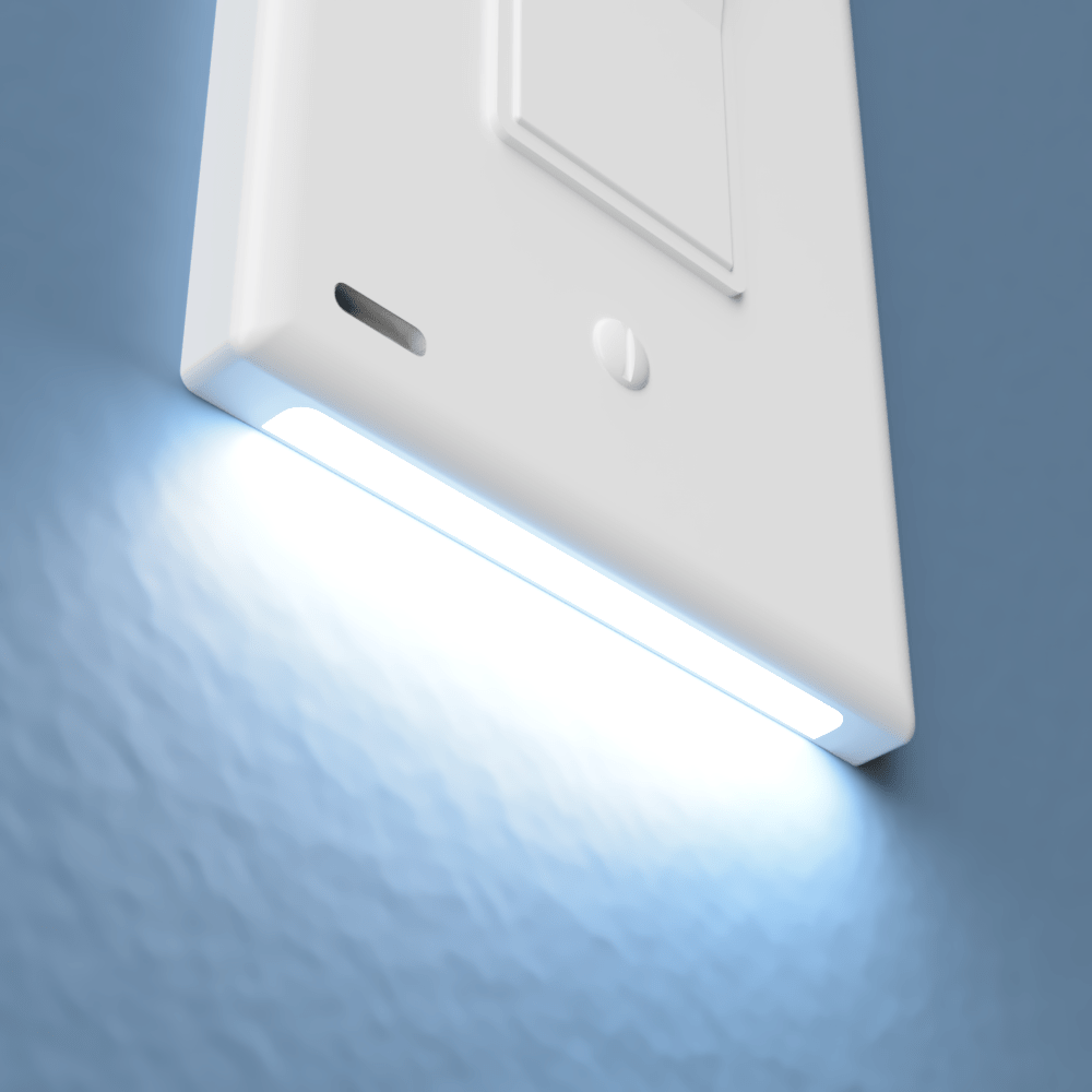 Interruptor de luz SnapPower, 1 pulsador, color blanco