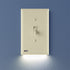 Interruptor de luz SnapPower: 1 interruptor, almendra clara