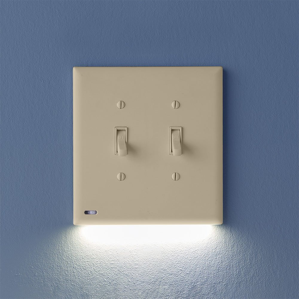 Interruptor de luz SnapPower, 2 interruptores, color marfil