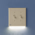 Interruptor de luz SnapPower, 2 interruptores, color marfil