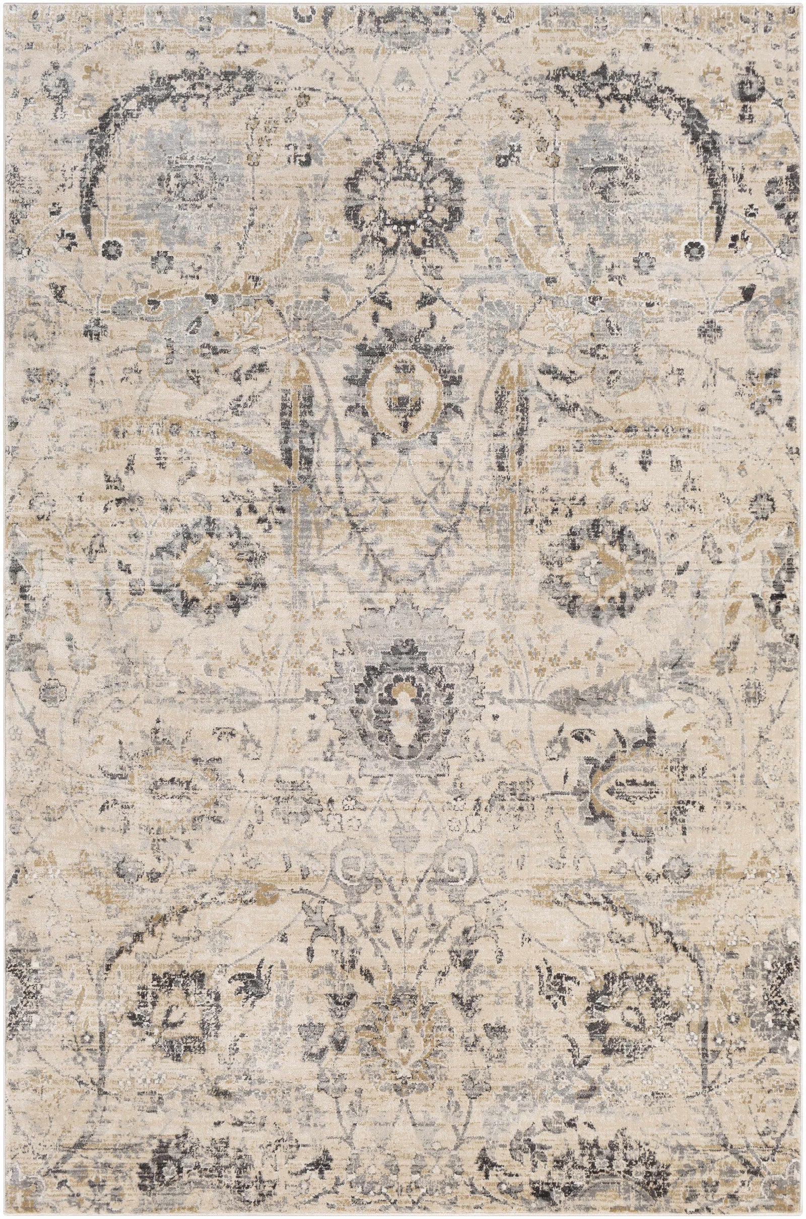 Alfombra beige estilo georgiano