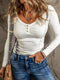 Henley Neck Long Sleeve Shirt