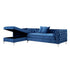 Giovanni Velvet Chaise Sectional Sofa with Storage