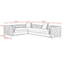 Giovanni Velvet Corner Sectional Sofa