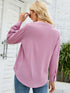 Elegant Velvet Long Sleeve Shirt