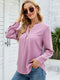 Elegant Velvet Long Sleeve Shirt