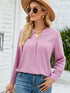 Elegant Velvet Long Sleeve Shirt