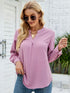 Elegant Velvet Long Sleeve Shirt