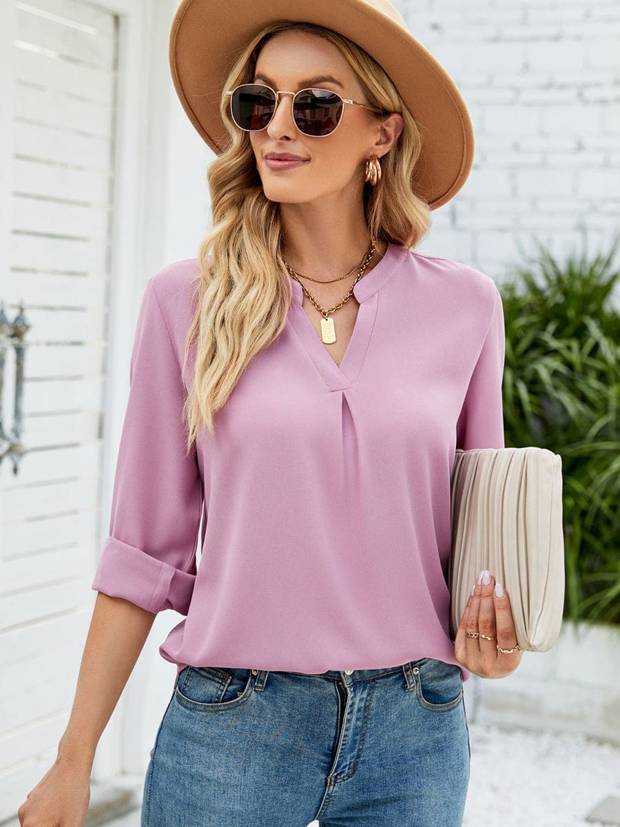 Elegant Velvet Long Sleeve Shirt