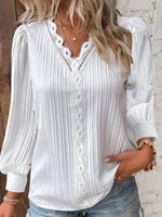 Feminine Knit Cardigan with Lace Detailing