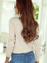 Feminine Knit Cardigan with Lace Detailing