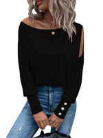 Modern and Stylish Cutout Shoulder Top