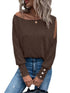 Modern and Stylish Cutout Shoulder Top