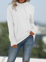 Drawstring Hood Knit Sweater