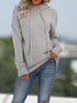 Simple Knit Hooded Sweater
