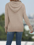 Simple Knit Hooded Sweater