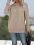Simple Knit Hooded Sweater