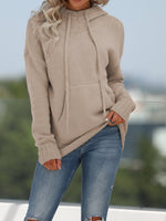 Pocket Detail Knit Hoodie