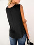 Solid Color Sleeveless Shirt
