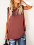 Solid Color Sleeveless Shirt